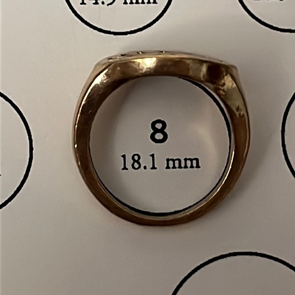 Third Eye Gold-Tone Signet Ring - Picture 13 of 16